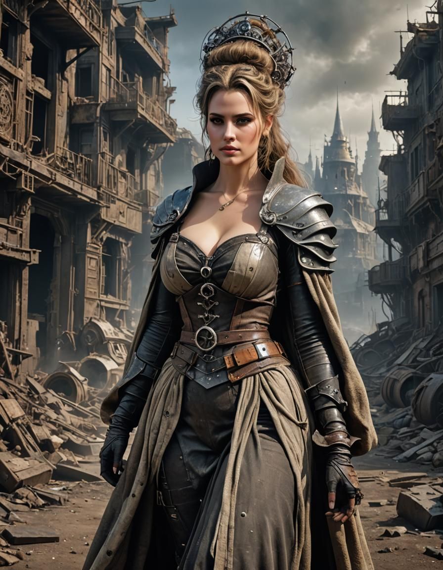 Post-Apocalyptic Cinderella as Matte Painting