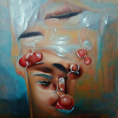 Abstract Expressionist Oil Painting on Canvas