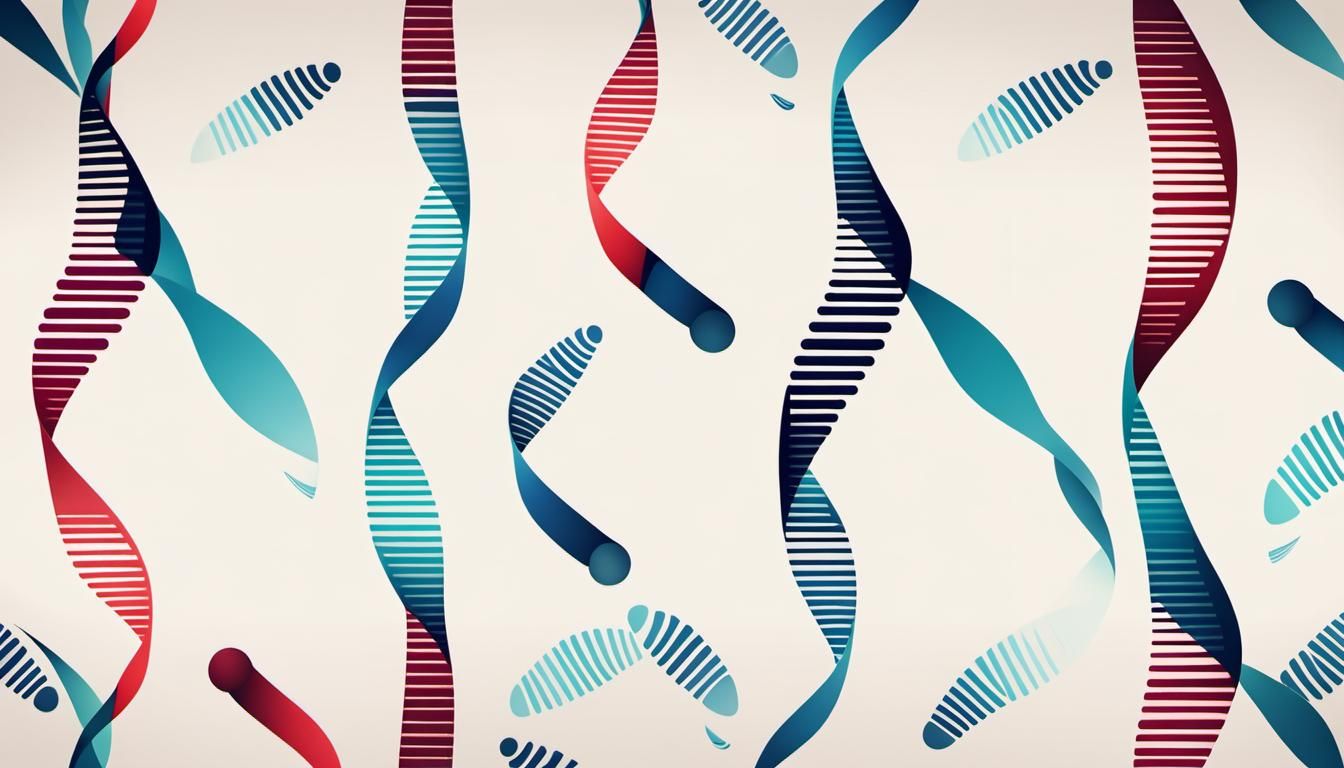 Minimalist DNA Strip Wallpaper Design