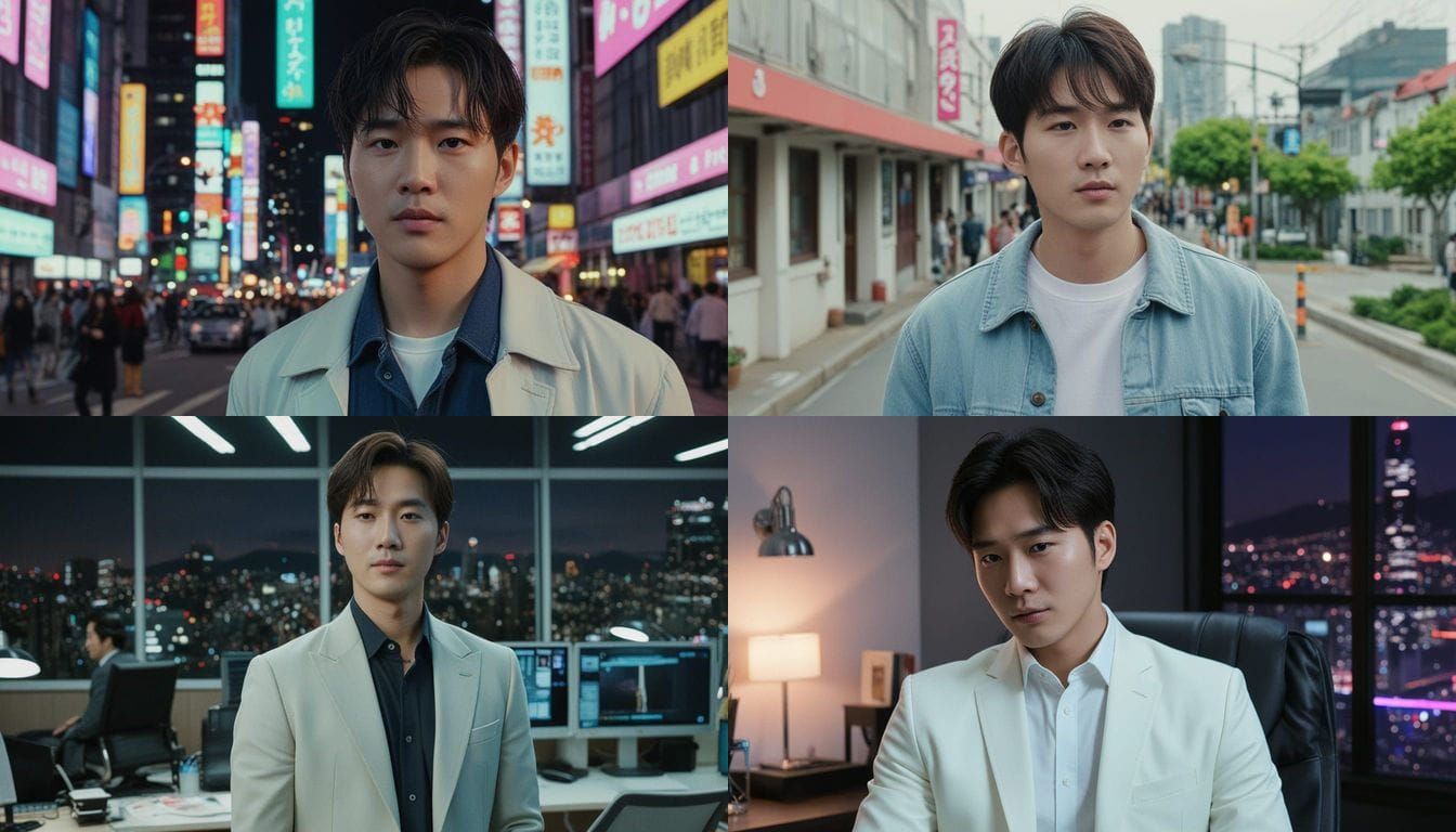 South Korean Drama Character in Digital Age Style