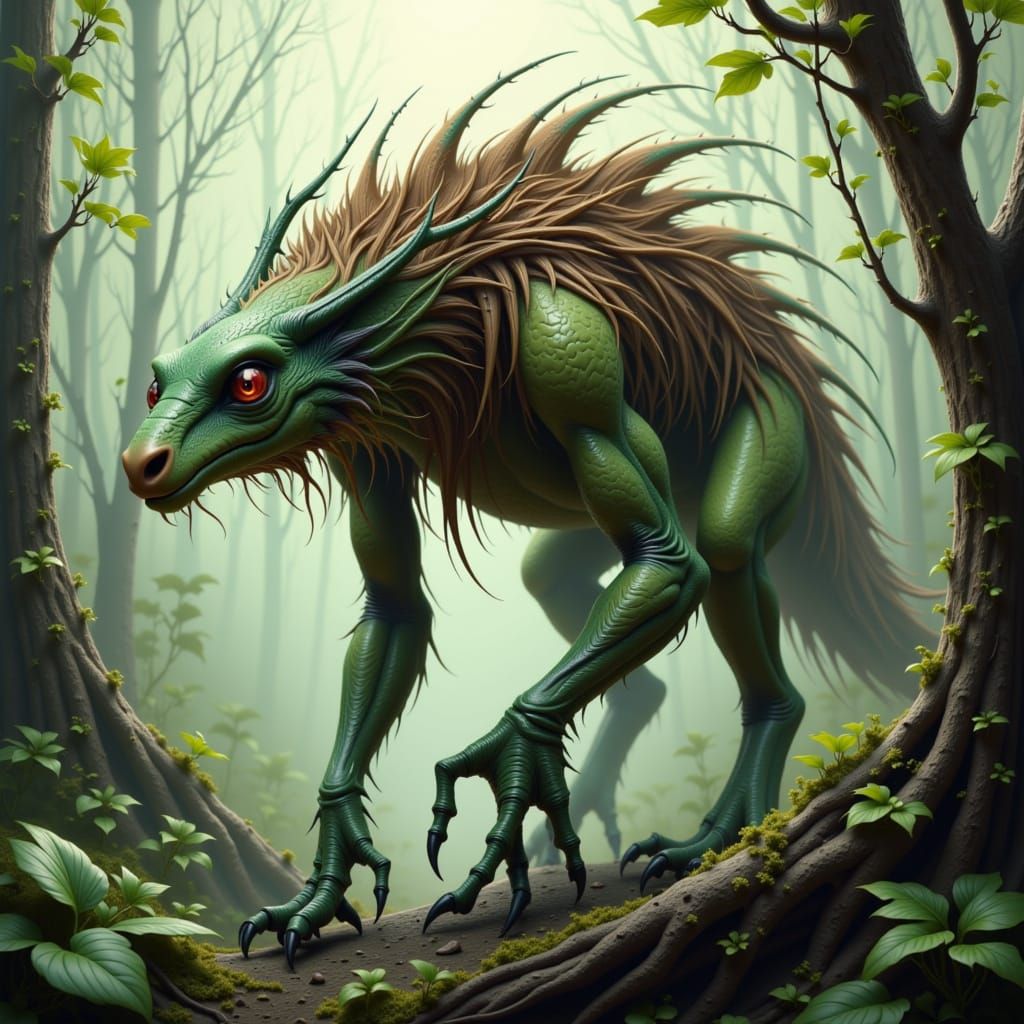 Asyyyriak Perched in Kashyyyk Forest