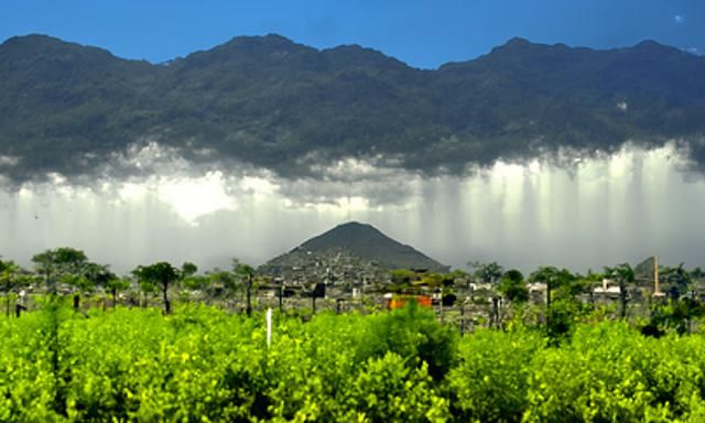 Central Mexico Landscape After Rain