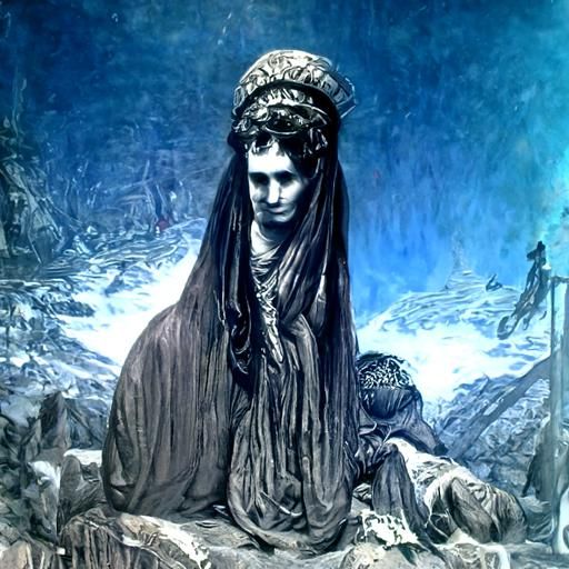 Beautiful Woman in Dore Style