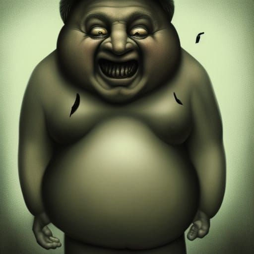 Hyperdetailed Portrait of a Portly Man in Dark Fantasy Style