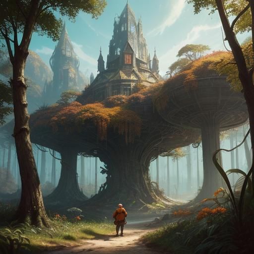 Enchanting Forest Creature in Fantasy Art Style