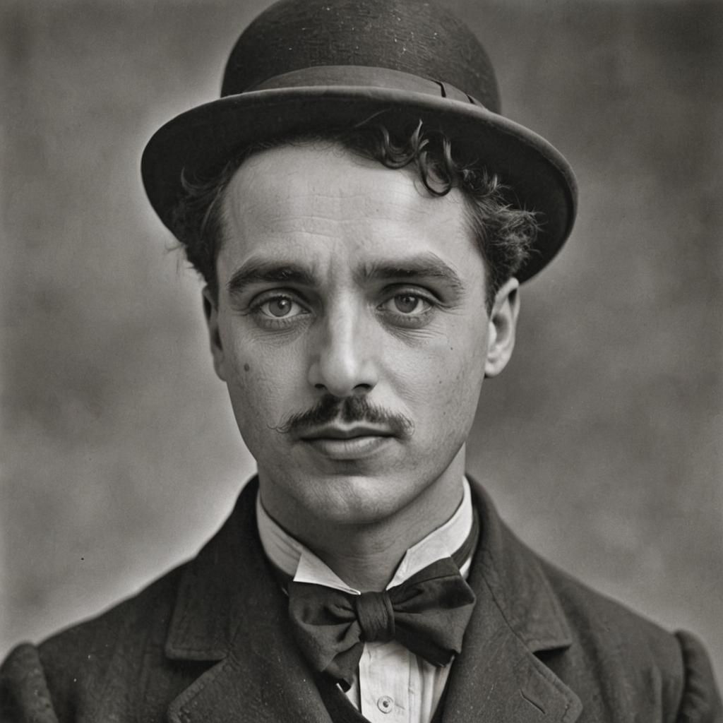 Charlie Chaplin in Classic Black and White