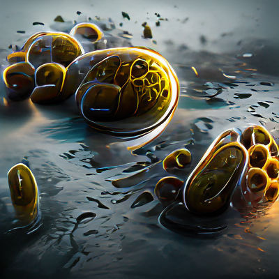 Simple AI Generated Image of Bacteria