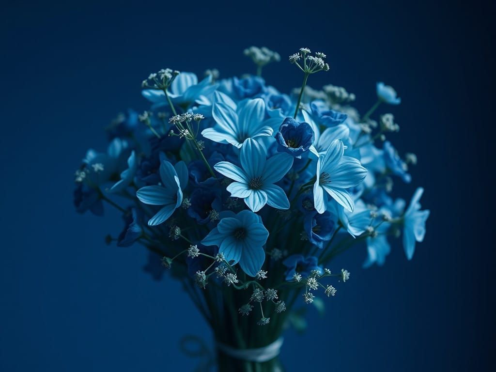 Surreal Floral Landscape as Digital Art