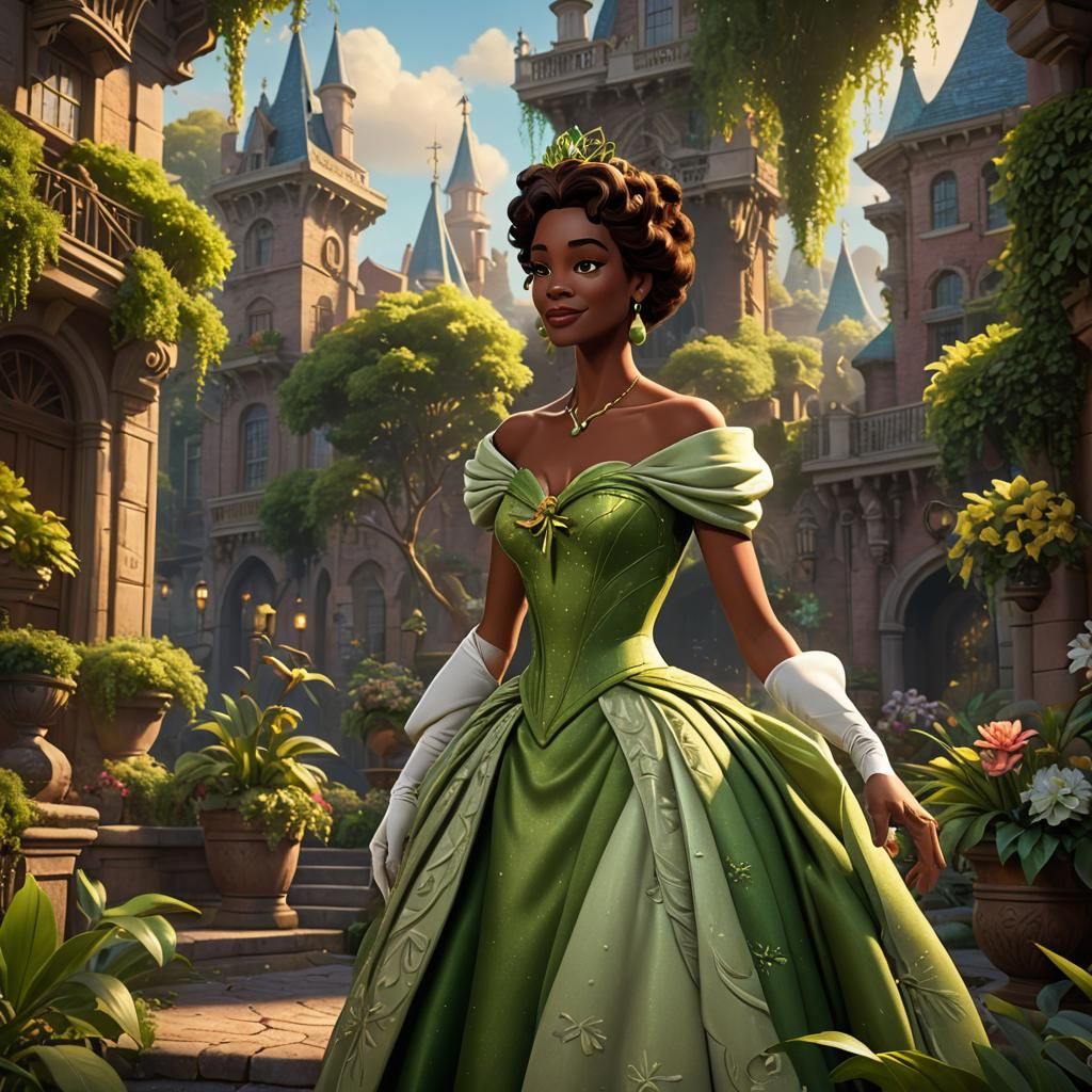 Whitney Houston as Disney's Princess Tiana