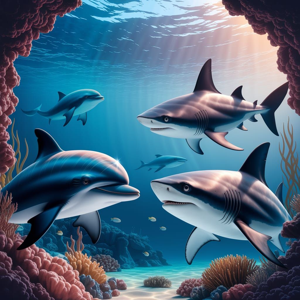 Oceanarium Encounter: Dolphins, Shark, and Whale