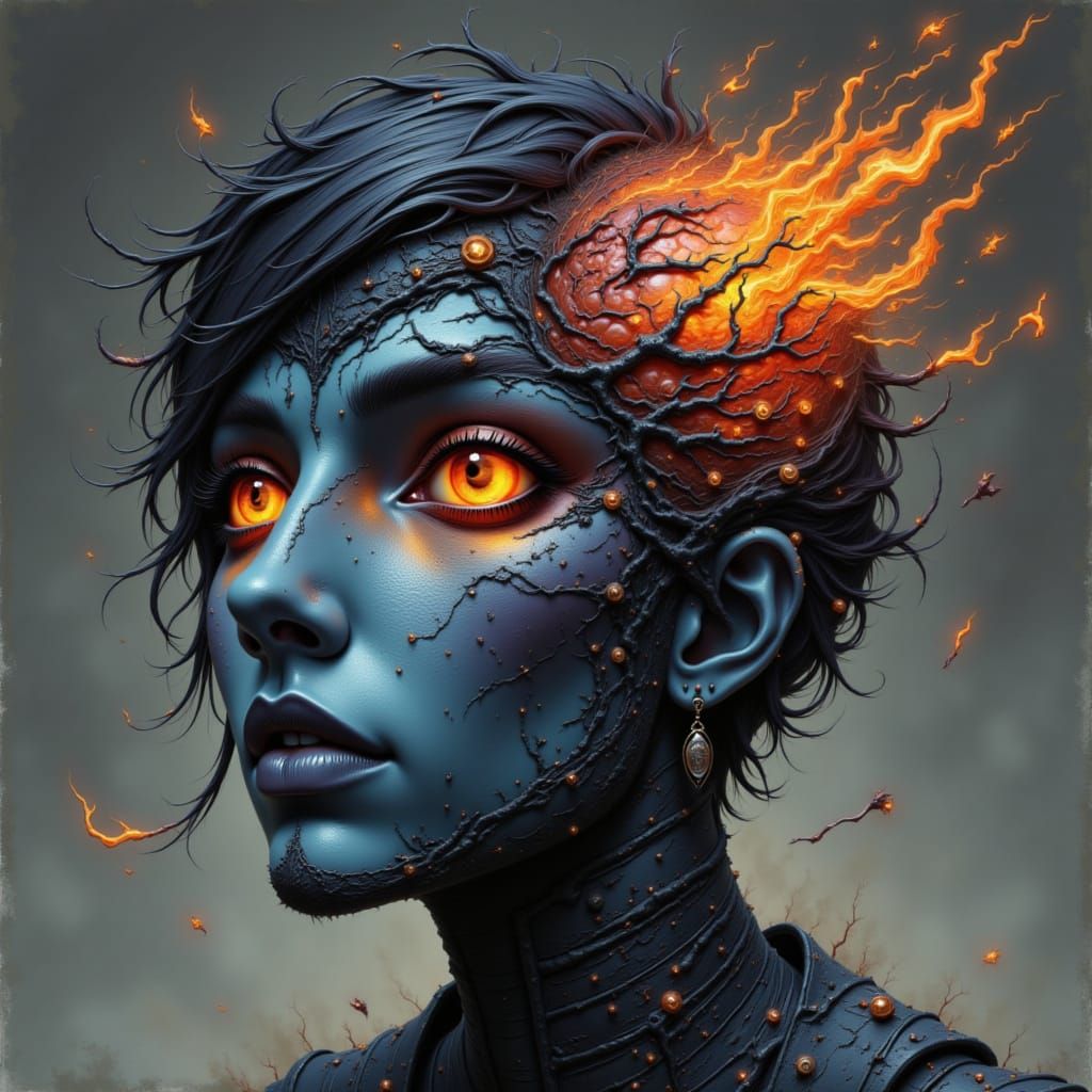 Cute Cat Portrait in Soft Lighting