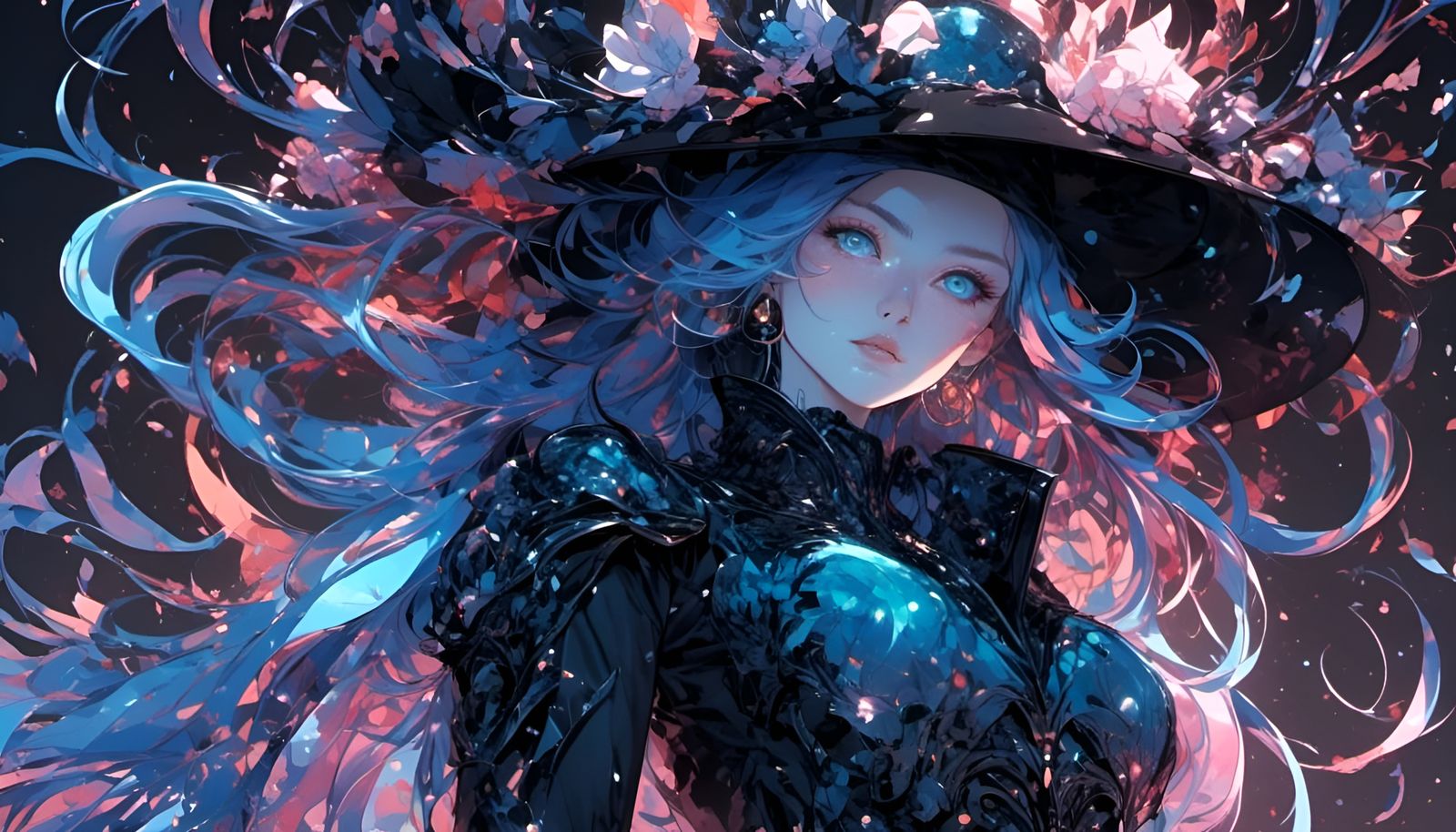 Ghibli Anime Subway in Pointillist Style