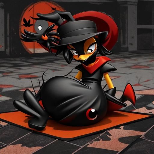 Gothic Daffy Duck and Bugs Bunny