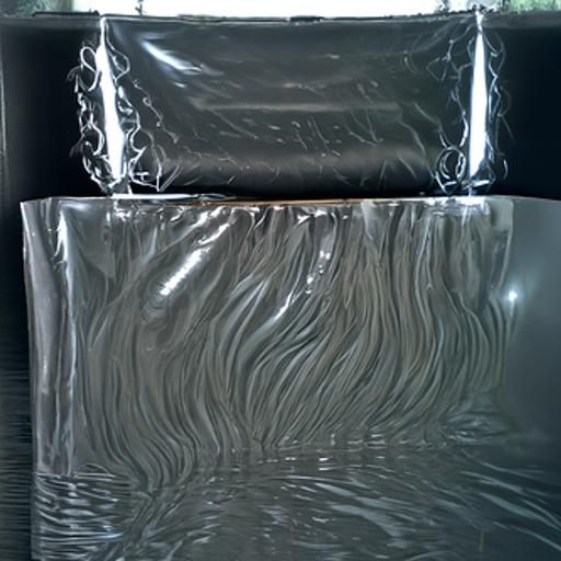 White Latex Sheet with Bubble Wrap and Accents