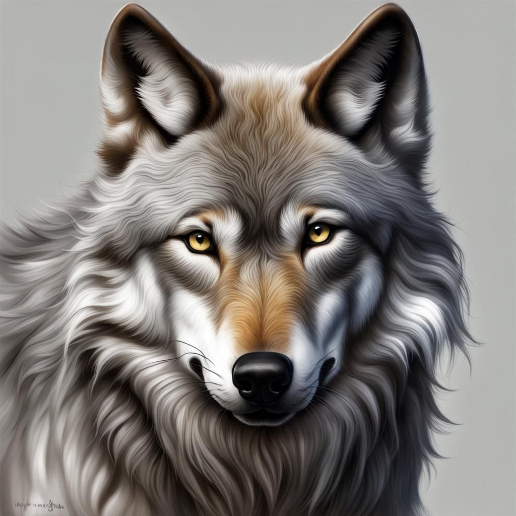 Realistic Wolf Image