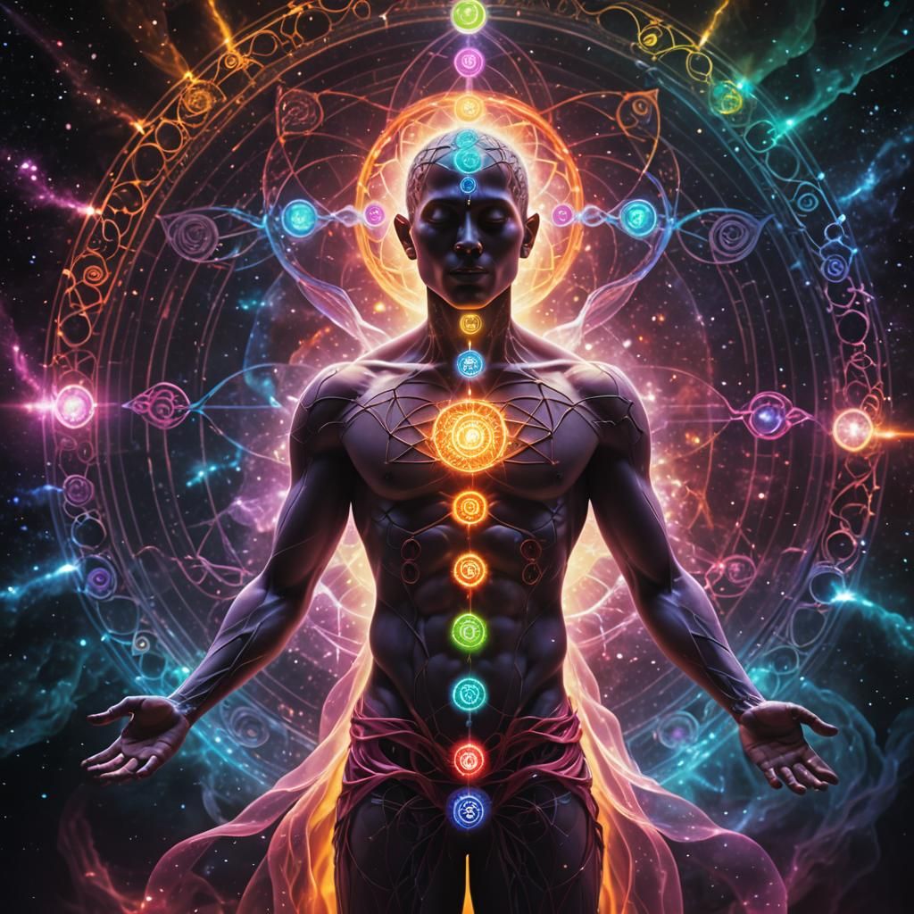 Astral Projection: Open Chakras in Cosmic Art