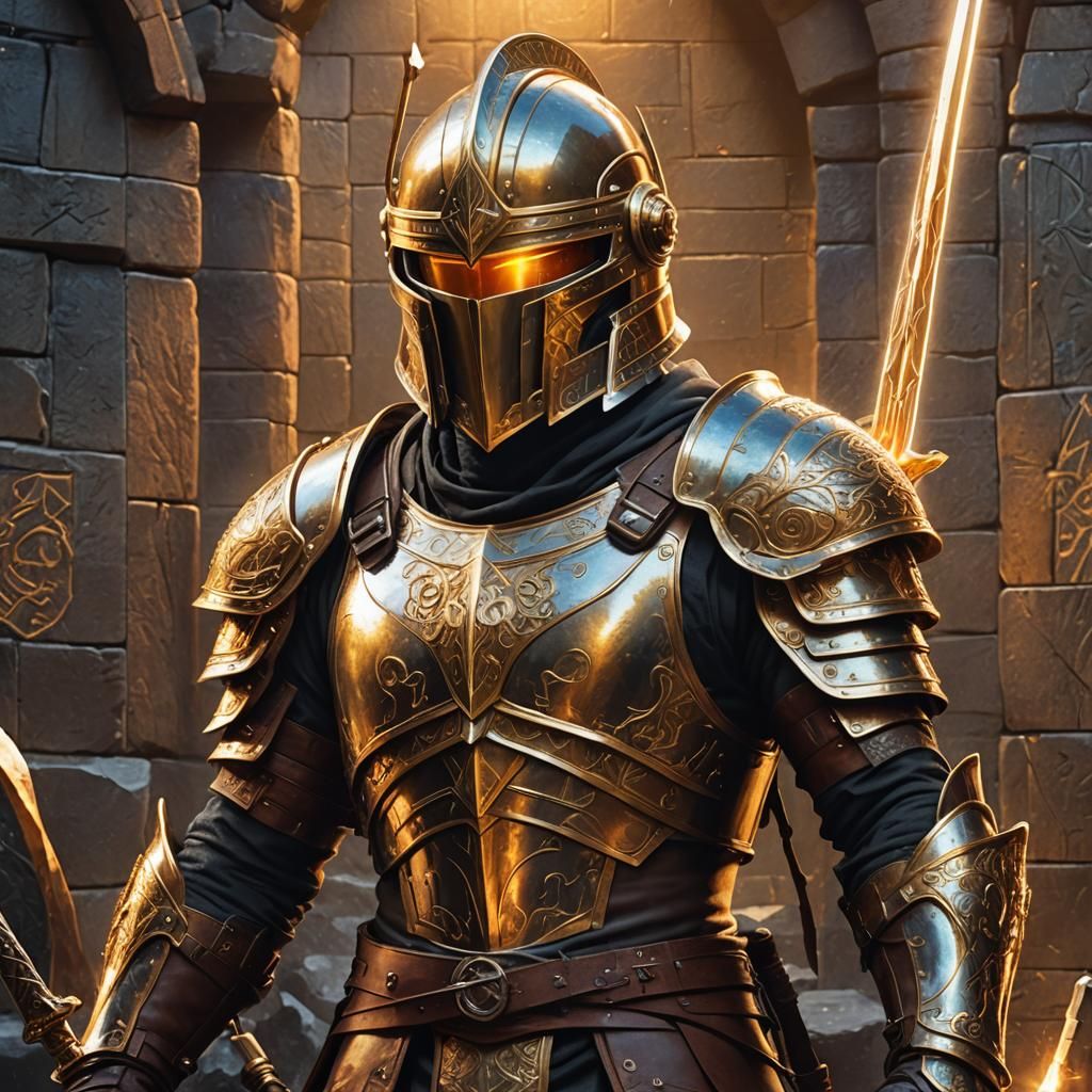 Lewis with Mystical Sword: Fantasy Concept Art