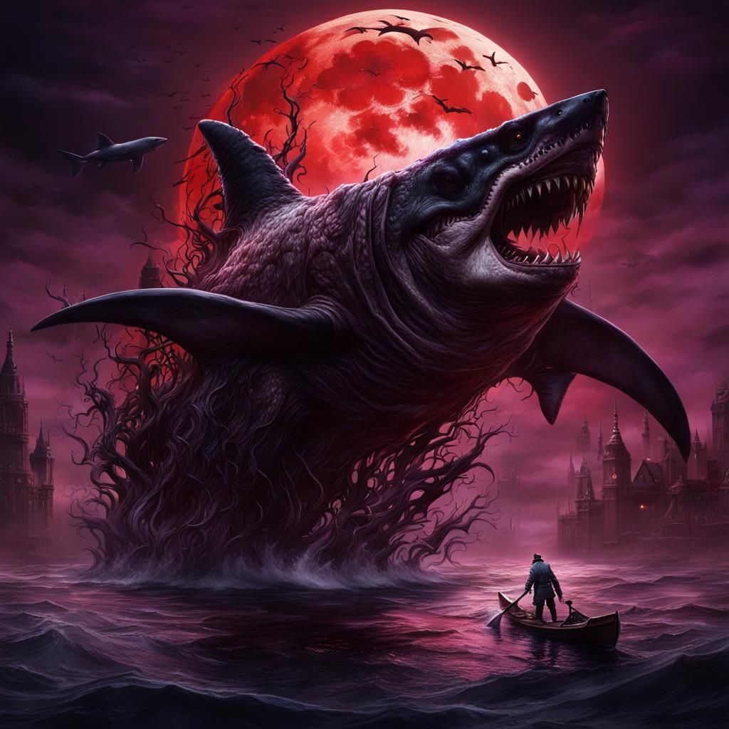 Bloodborne Horror: Swimmer and Winged Shark