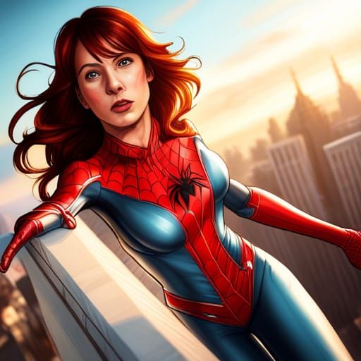 Mary Jane Watson as Spinnerette in Spider-Suit