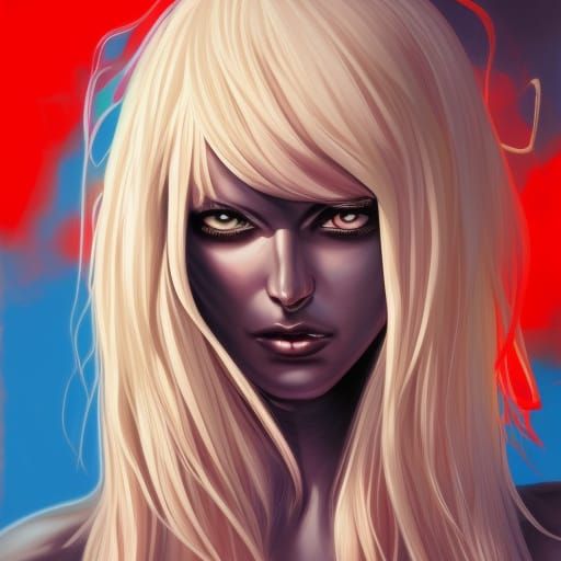 Hyperrealistic Magik from X-Men Splash Art