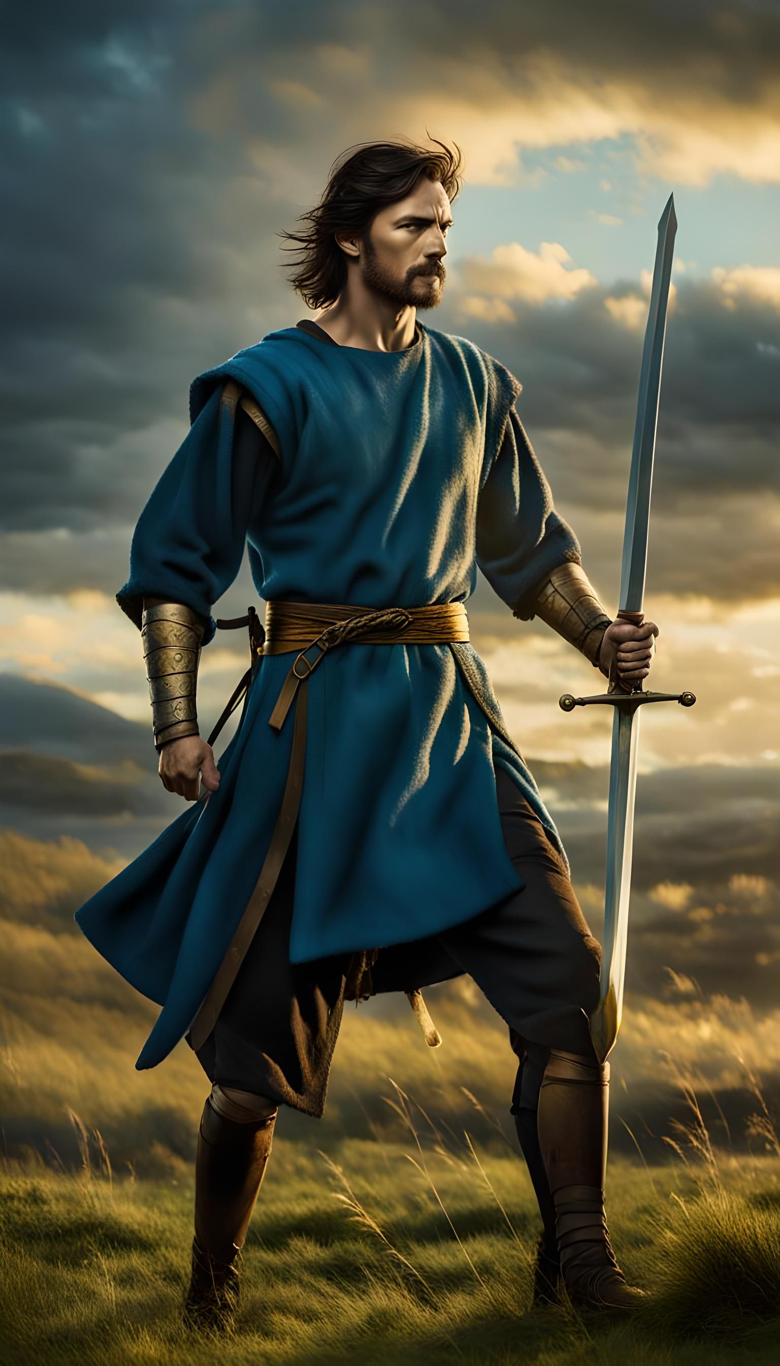 Celtic Warrior in Ancient Rome Film Still