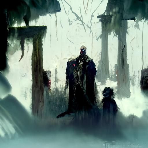 Sinister Landscape in the Style of Baroque Masters