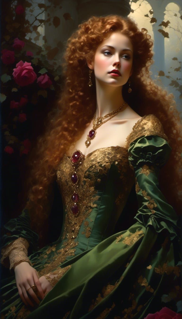 Princess Briar Rose in Rococo Style