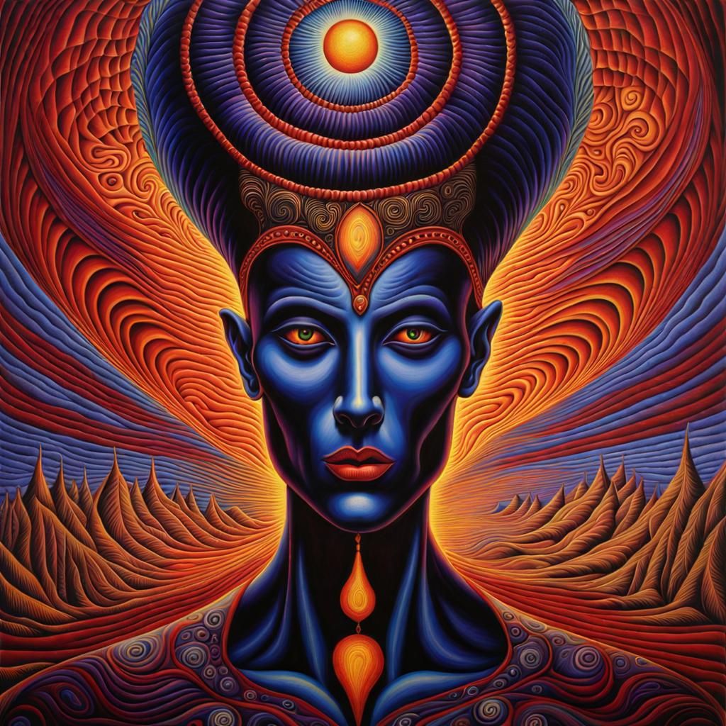 Ethereal Harlequin in Mystical Shadows