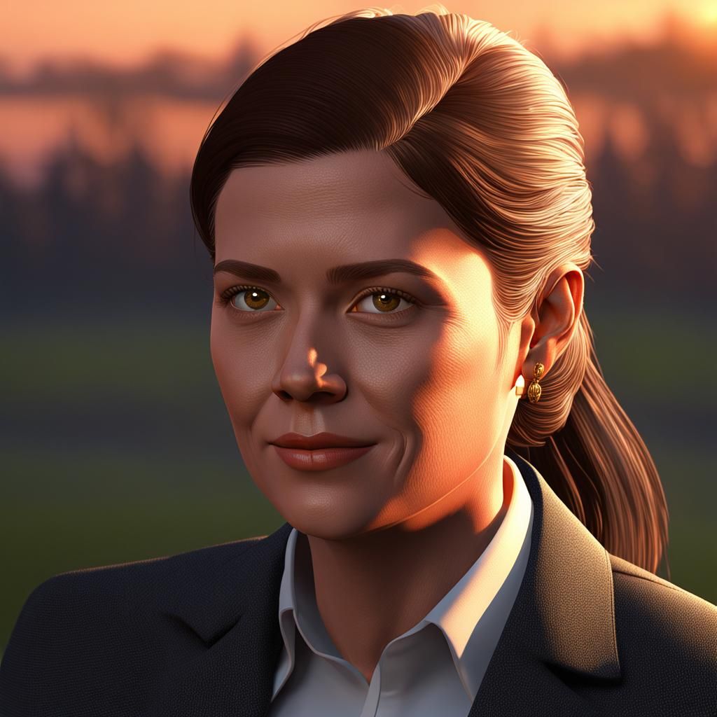 Businesswoman Portrait in LightWave 3D with Aurora