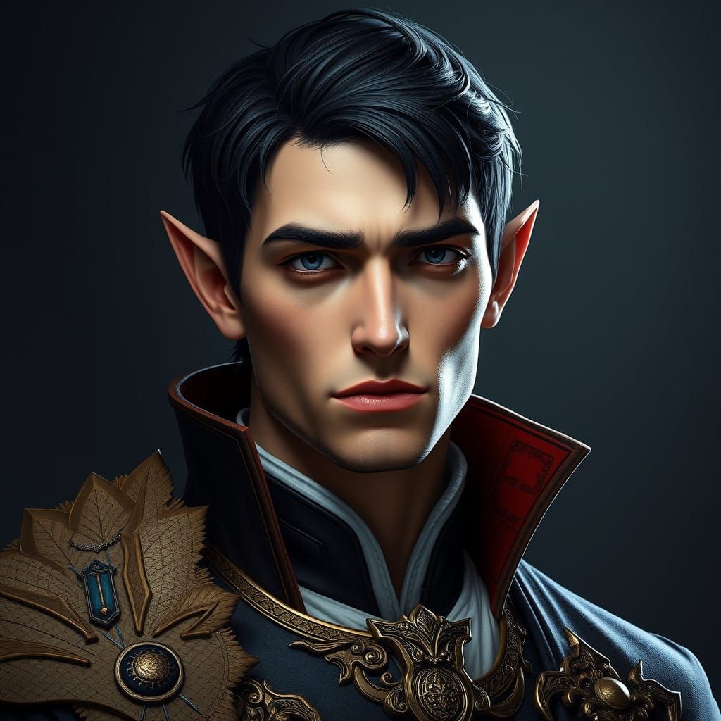 Elegant King in Fantasy Concept Art Style