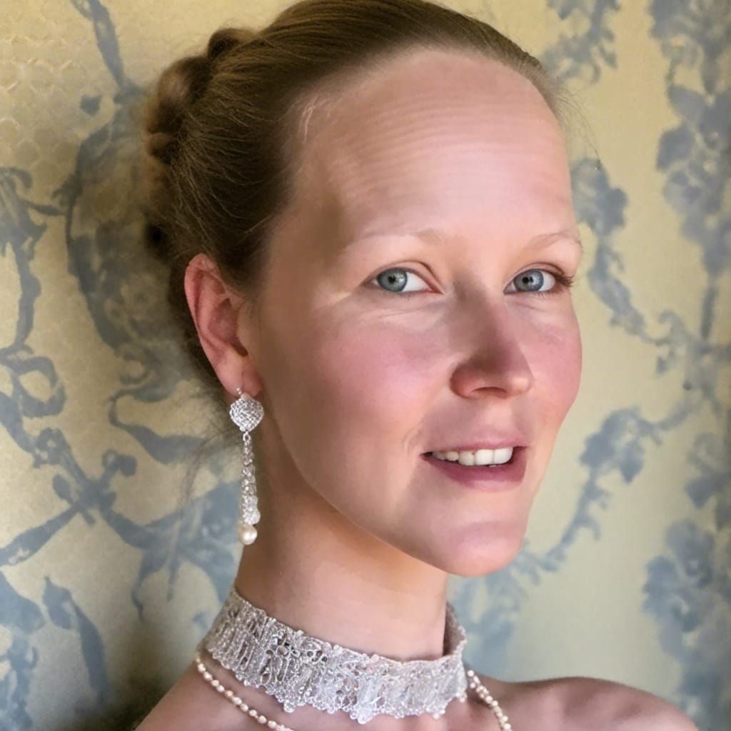 Snow Portrait in Rembrandt Style