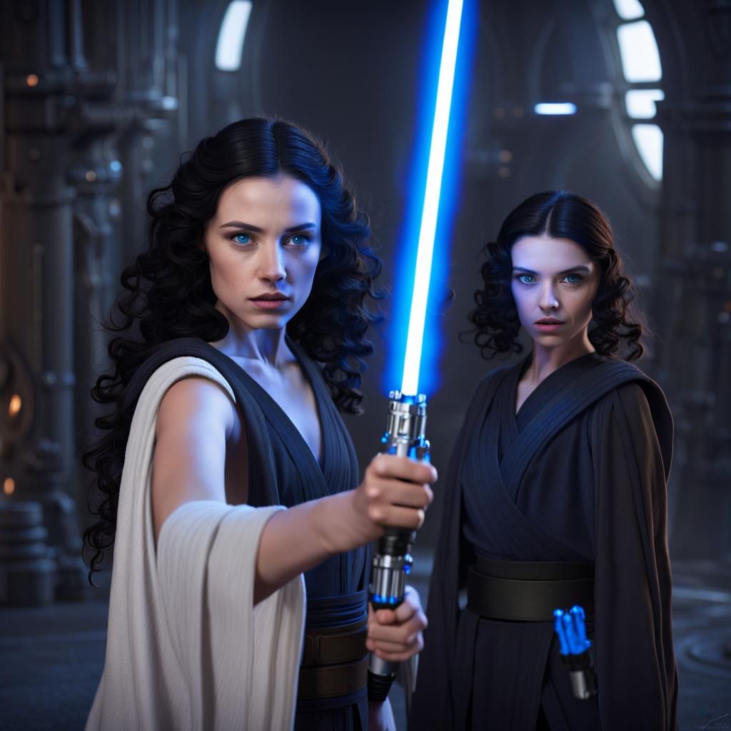 Jedi Master Teaches Apprentice: Fantasy Concept Art