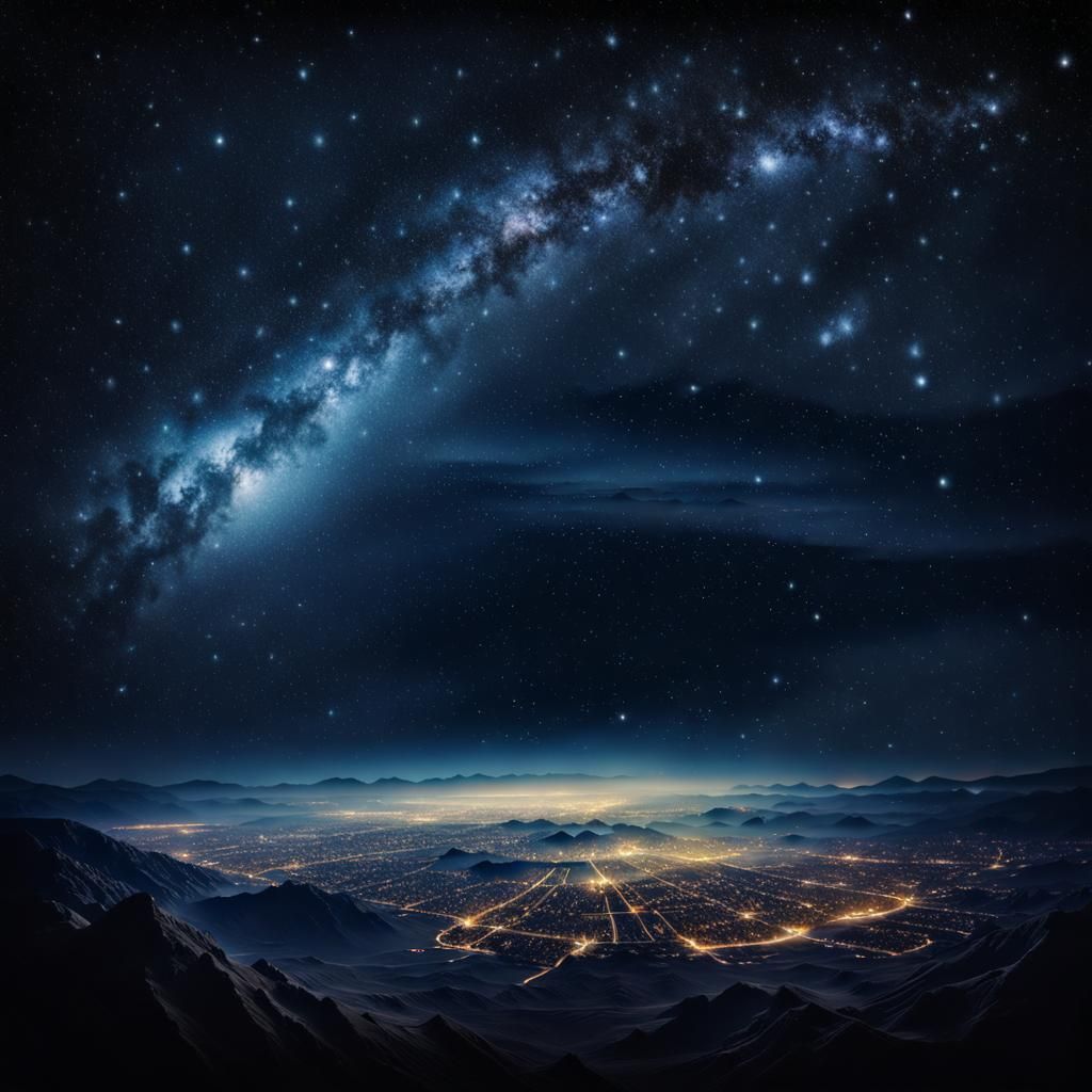 Stunning 8k Starry Night Sky Photograph