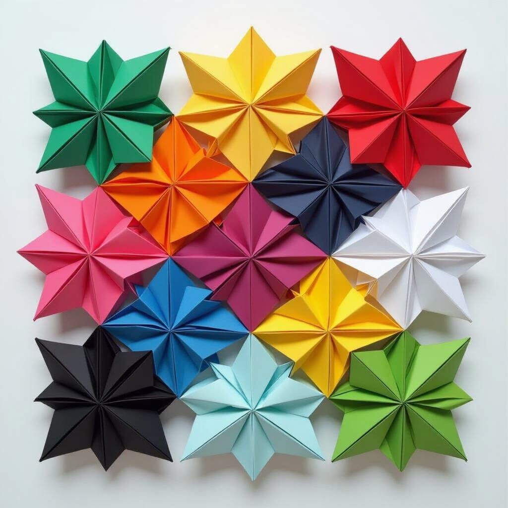 Origami Wolf and Donkey Paper Figures