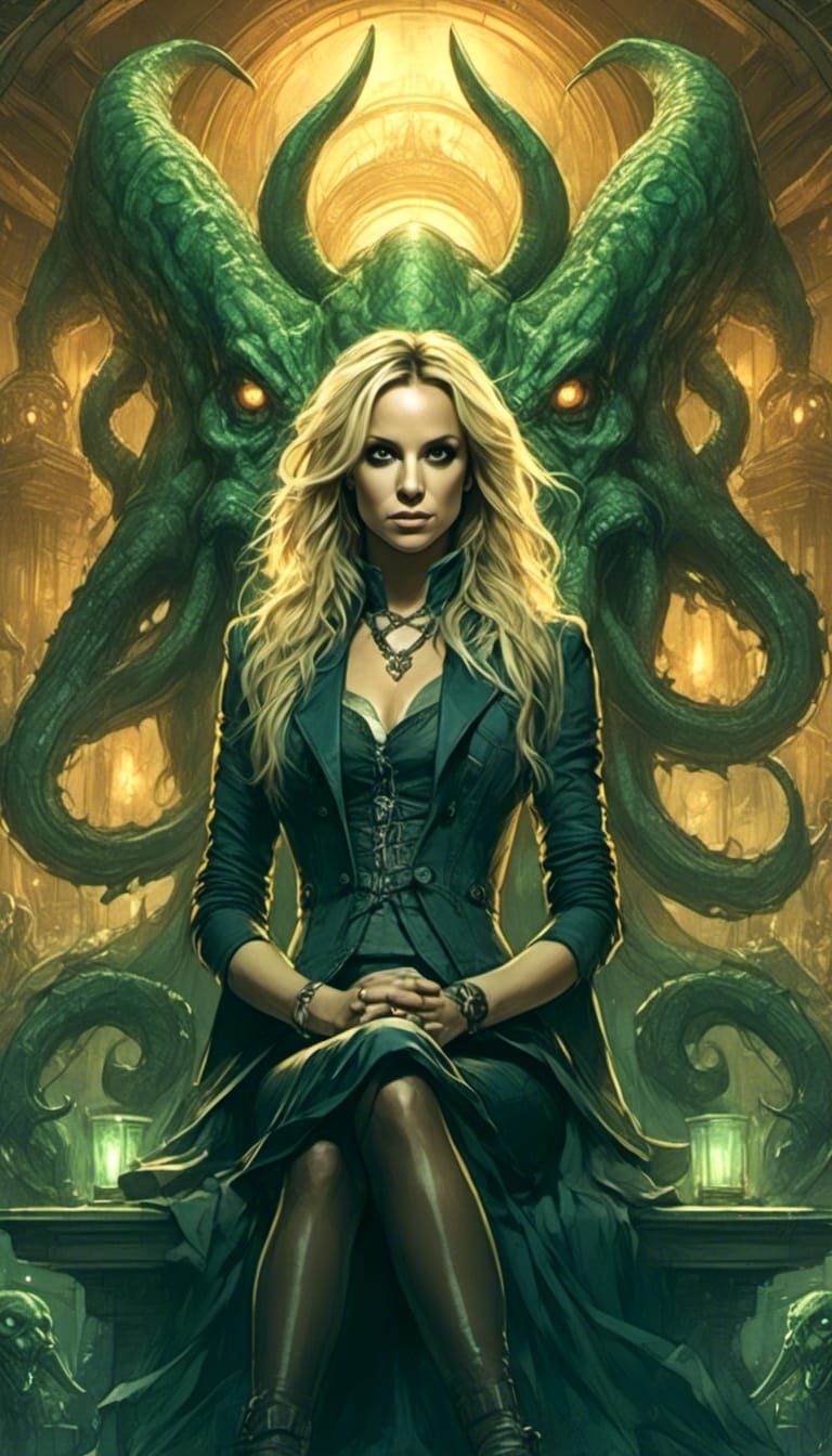 Britney Spears as Cthulhu: Anime Style