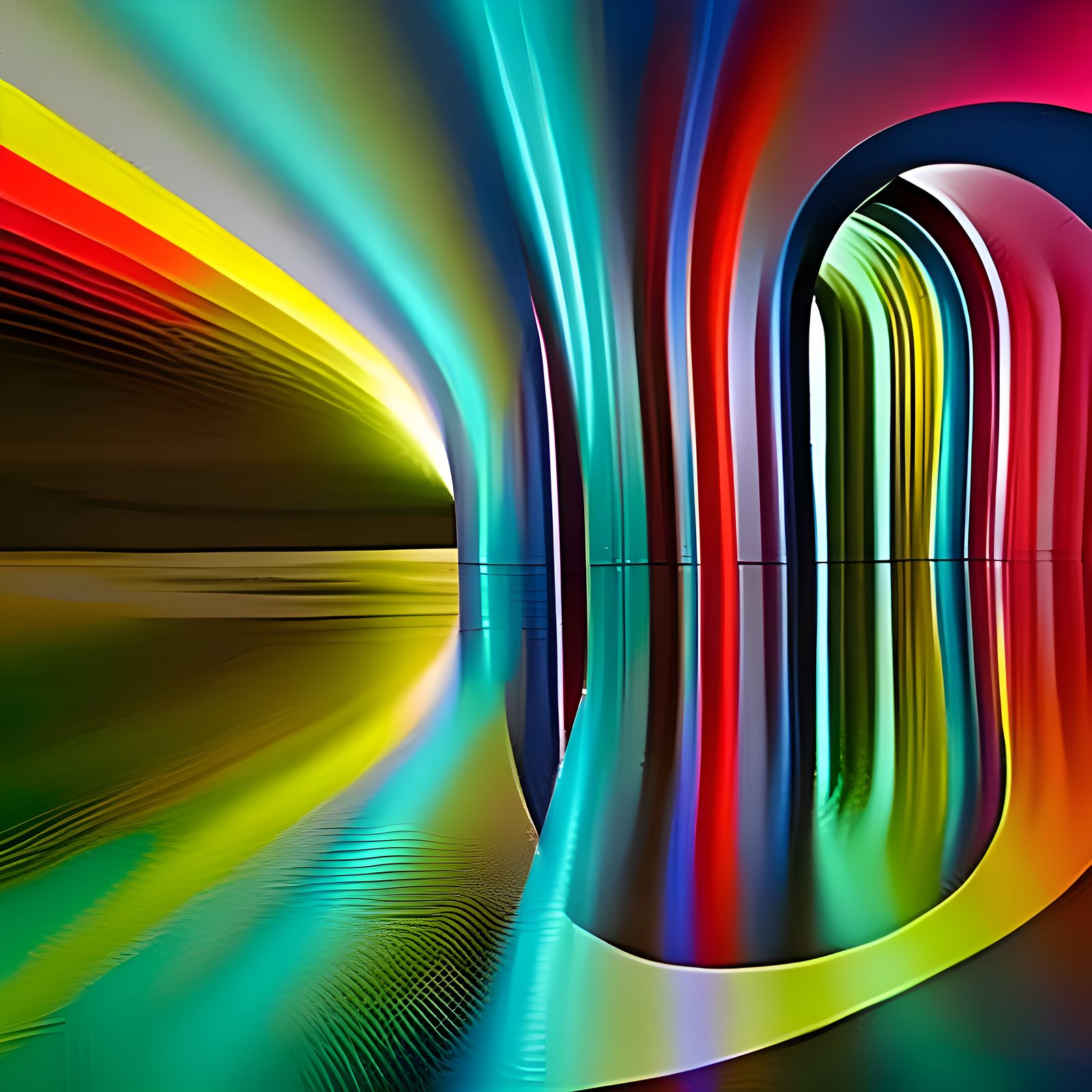 Abstract Landscape in Contrasting Gradients