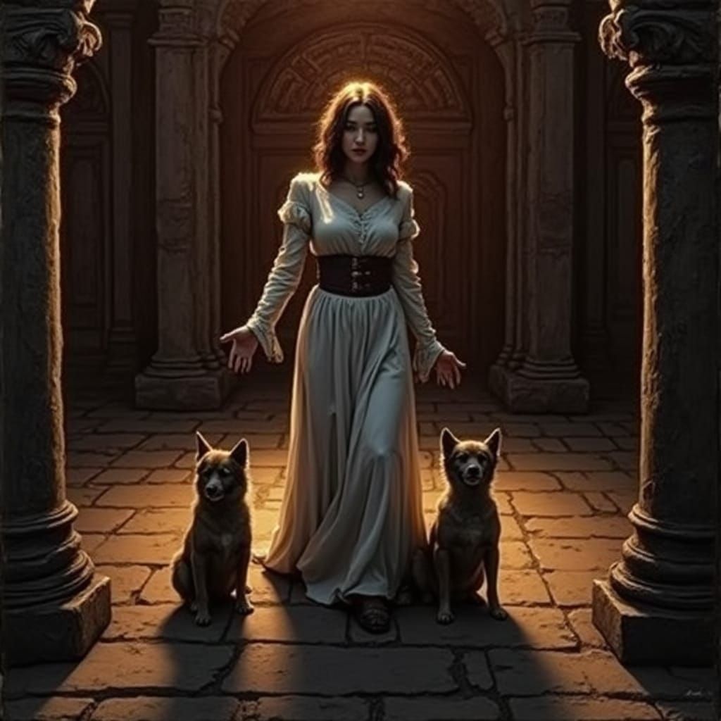 Complex Etched Sketch Art