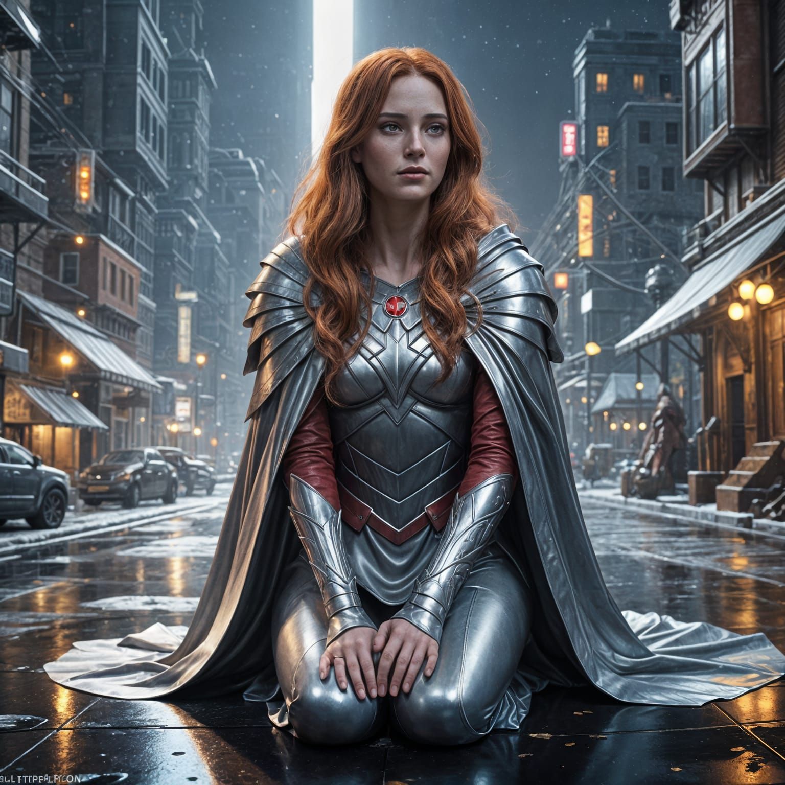 Super-Girl in a Surreal 8K Madonna Moment
