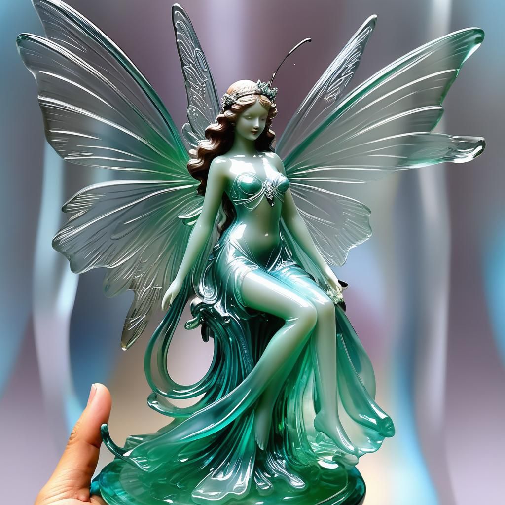 Art Deco Fairy Queen Statue