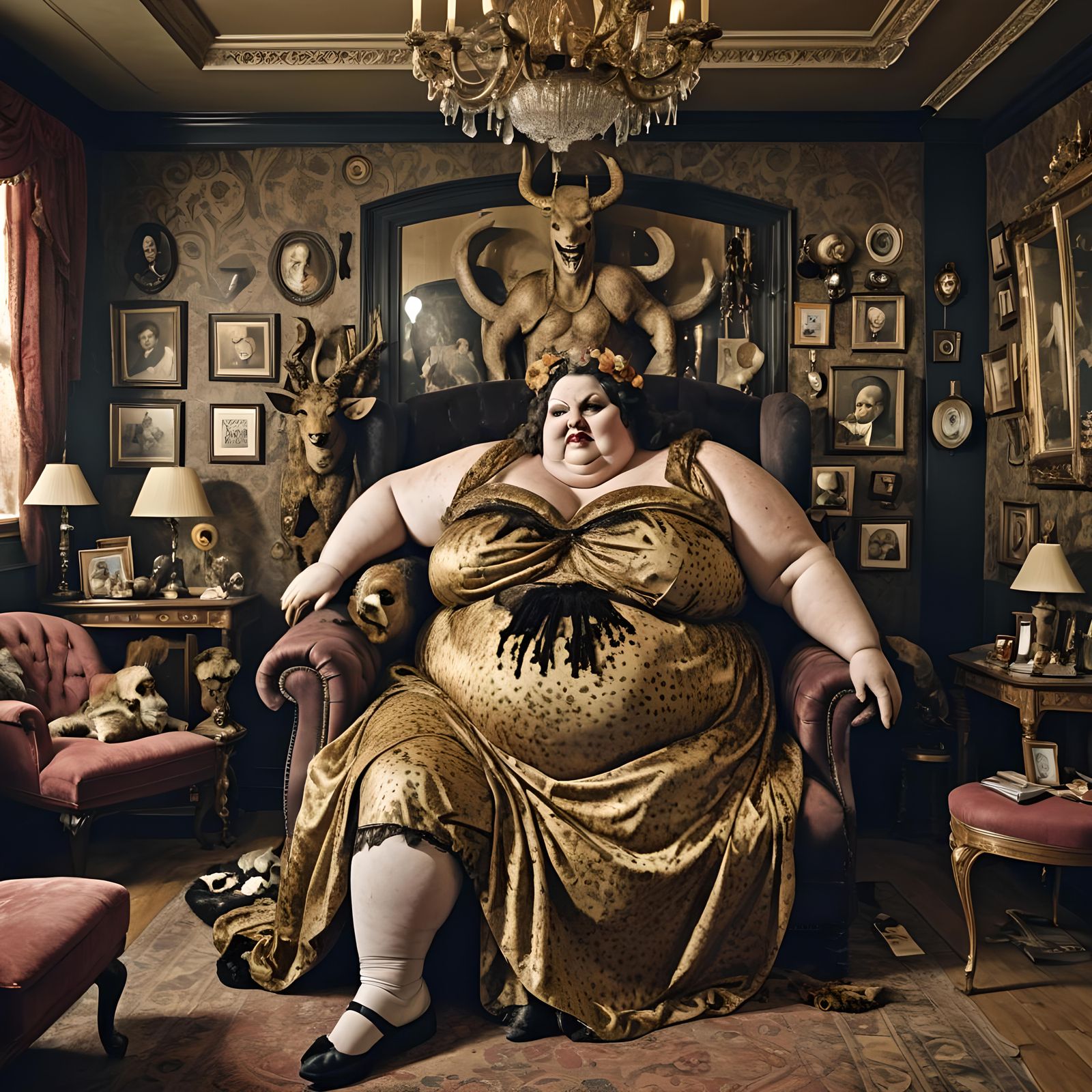 Morbidly Obese Burlesque Woman