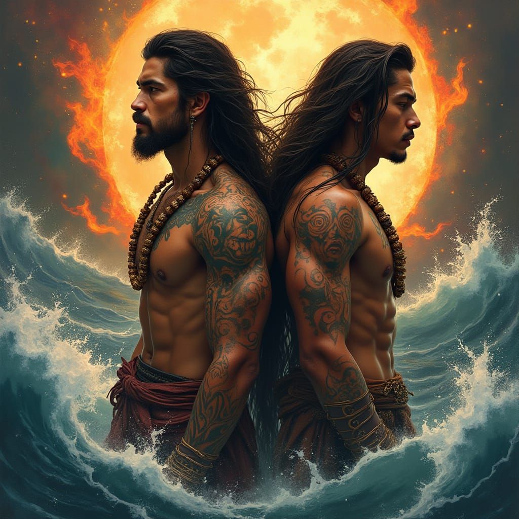 Warrior Princes in Tribal Fantasy Art