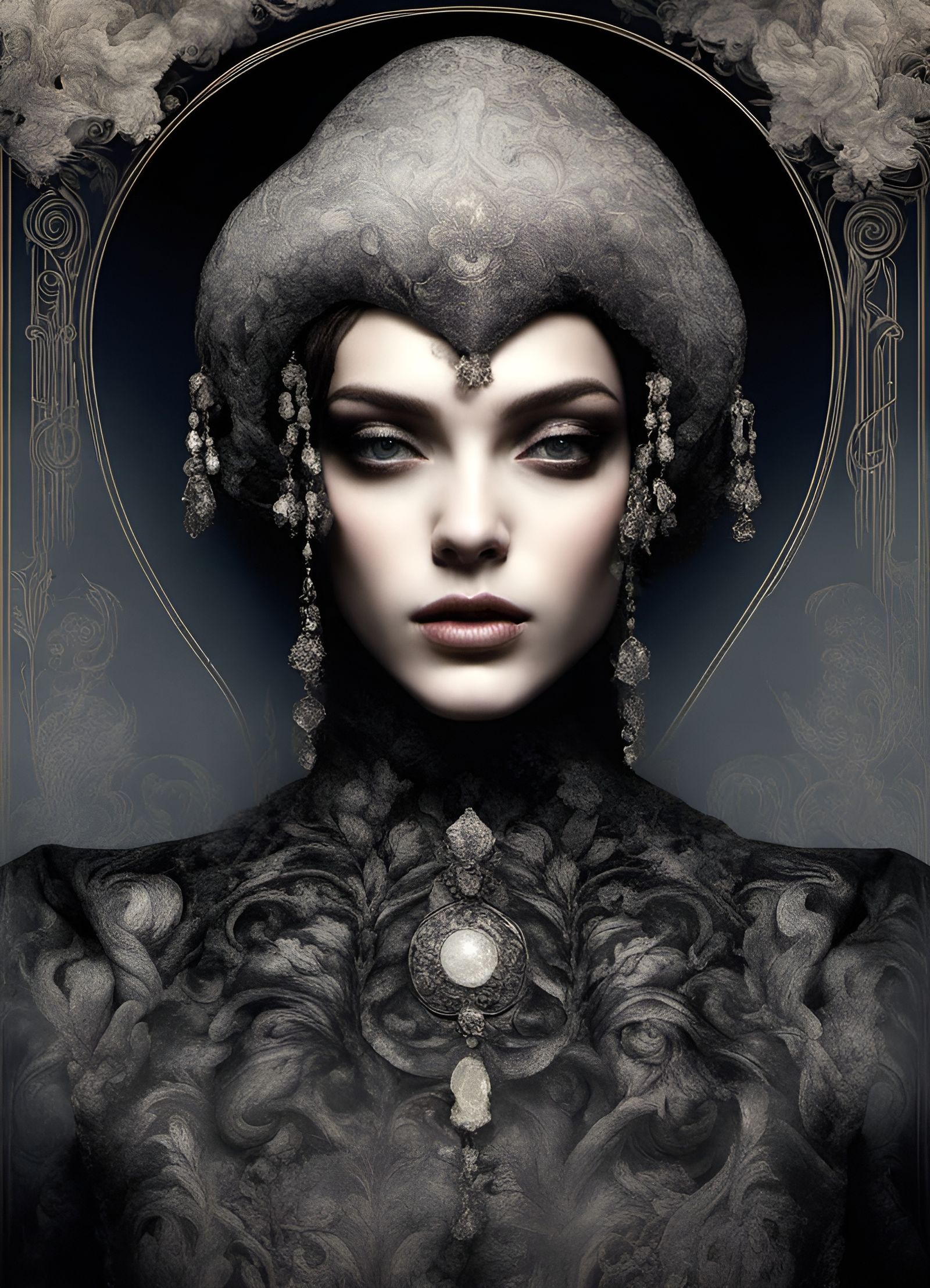 Steamnouveau Hand-Me-Downs with Brocade Details