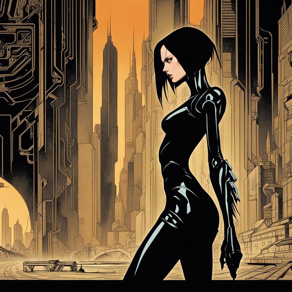 Cyberpunk & Fantasy (Themes) - Aeon Flux Concept Art, fearle...