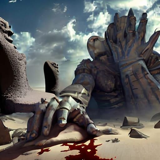 Ozymandias, with a bleeding thumb