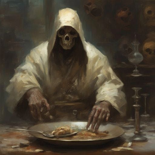 Dead Man's Plate: Soul Claiming Digital Art