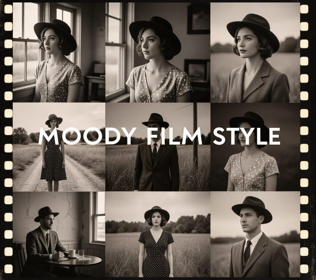 Evocative Old Film Photo in Moody Style