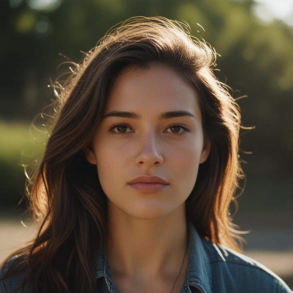 Golden Hour Portrait with Cinematic Intimacy