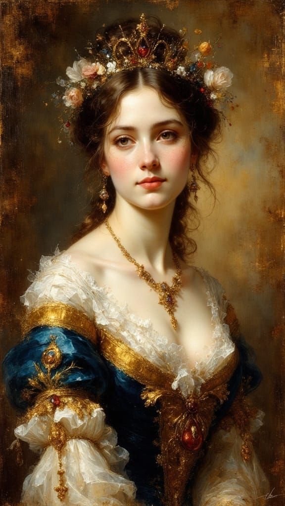 Elegant Argentinian Woman Portrait in Ethereal Style