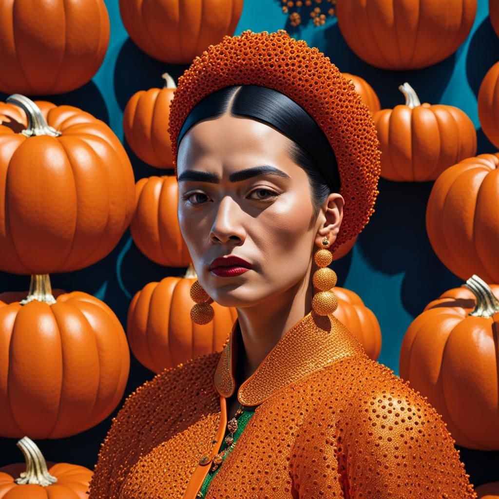 Frida Khalo appreciates the work of Yayoi kusama