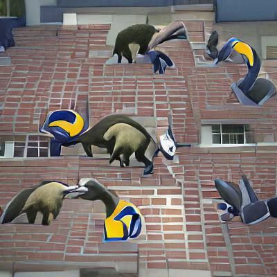 Anteater Attends a Lively Block Party